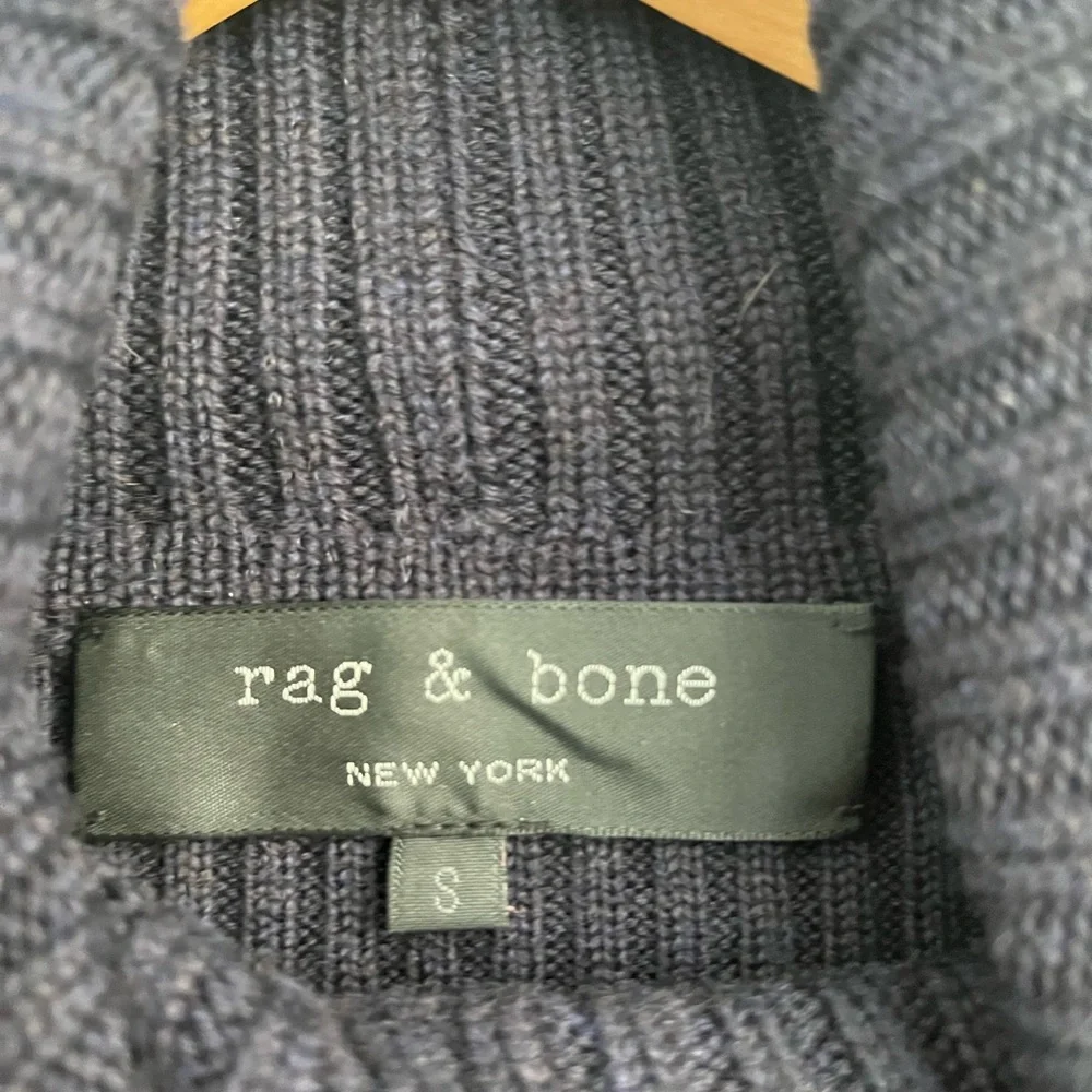 Rag & Bone Leather Patch Turtleneck - Picture 5 of 5